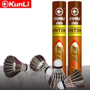 مِكرات بادمينتون كُنلي عالية الجودة، ريش وز اصطناعي، أداء ممتاز للدقة والقوة product image