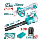 طقم كومبو شحن قطعتين - مقص مستقيم ب ومنفاخ 16 فولت من توتال product image