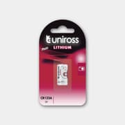 بطارية ليثيوم أسطوانية CR123A (عبوة قطعة واحدة) من يوني روس Uniross product image