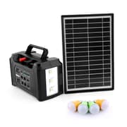 محطة طاقة متنقلة جيباس قابلة للشحن بسعة 7000mAh مع لوح شمسي و4 لمبات LED product image