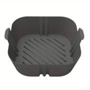 سلة قلاية هوائية/فرن سيليكون مربعة 20.3 سم - أسود product image