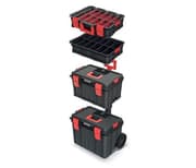 طقم 6*1 لون أسود 32 قطعة ، صندوق كبير بعجلات مقاوم للغبار والماء. product image