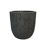 أوعاء زراعي دائري مضلع ناتشر - أسود متوسطي بعدة قياسات product image