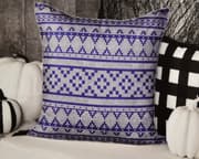 غطاء وسادة بتصميم مطبع من ARMN Azure - أزرق ورمادي product image