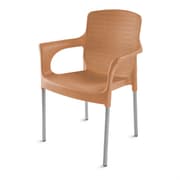 كرسي ميراج راتان بلاستيكي بأرجل حديد متينة للاستخدام الداخلي والخارجي من سامبا product image