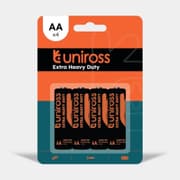بطارية يوني روس R6 AA زنك شديد التحمل (عبوة من 4) product image