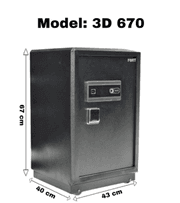 خزنة 3D670 مقاومة للحريق من فورت FORT product image