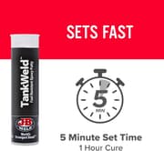 اصبع معجون خلط للحزانات المعدنية مقاوم للوقود جفاف 5 دقائق من JB Weld product image