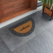 دعاسة مدخل 45*75 سم نصف دائرة من Astra Coco Relief - بيج وأسود product image