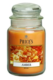شمعة معطرة كبيرة بمرطبان وغطاء من Price's - العنبر product image
