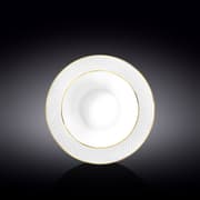 طبق 22.5 سم من Wilmax Diamond - أبيض وذهبي product image