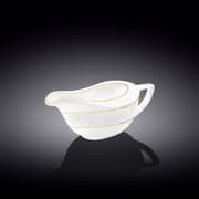 إبريق صلصة 230 مل من Wilmax Diamond - أبيض وذهبي product image