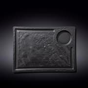 طبق تقديم مستطيل 32*23 سم من Wilmax SlateStone - اسود product image