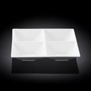 طبق مربع مقسم 20 سم من Wilmax - أبيض product image