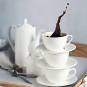طقم فنجان كباتشينو وصحن 180 مل من Wilmax - أبيض product image