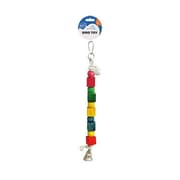 حلقة حبل بمكعبات ملونة وجرس، 35 سم للقطط product image