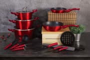طقم أدوات طبخ 17 قطعة من Berlinger Haus - خمري product image