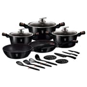 طقم أدوات طبخ 17 قطعة من Berlinger Haus - بلاك-روز product image