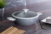 مقلاة عميقة بغطاء ويدين 28 سم من Berlinger Haus - آسبين رمادي product image