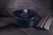 طنجرة بغطاء قياس 24 سم من Berlinger Haus Cast Iron - أكوامارين product image