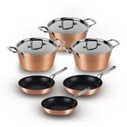 طقم طناجر 6 قطع من Berlinger Haus Hammered - نحاسي product image