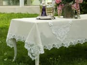 مفرش طاولة 160*300سم بتصميم Kayla من Daimon Home - بيج product image