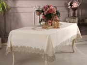 مفرش طاولة 160*300سم بتصميم Almira من Daimon Home - كريمي product image