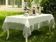 مفرش طاولة 160*300سم بتصميم Loren من Daimon Home - كريمي product image
