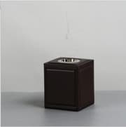 صندوق مناديل جلد مربع من ARMN Konrad - أسود product image