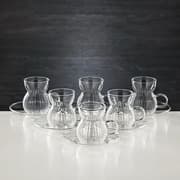 طقم كاسات شاي 12 قطعة زجاج مزين من Almarjan product image