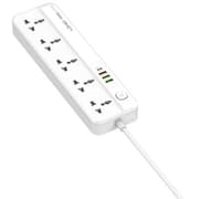 وصلة كهربائي ينفيرسال 5مخارج مع 3 منافذ شحن سريعة USB و Type-Cمن لدينيو LDNIO product image