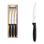 طقم سكاكين ستيك 21 سم 3 قطع من Tramontina Ipanema - أسود product image