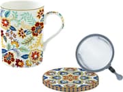 طقم كوب بمصفاة وغطاء 350 مل بعلبة من Easy Life Paisley Abundance - ألوان متعددة product image