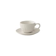 طقم فنجان قهوة وصحن 110 مل من Easy Life Gallery - أبيض product image