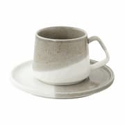 طقم فنجان قهوة وصحن 130 مل من Easy Life Double - بيج product image