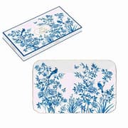 طبق تقديم 20*13 سم من Easy Life Paradise Garden - أبيض وأزرق product image