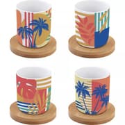 طقم فناجين قهوة 8 قطع 110 مل بعلبة من Easy Life Bahia - ألوان متعددة product image