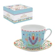 طقم فنجان شاي قطعتين 400 مل بعلبة من Easy Life Spring Folk - ألوان متعددة product image
