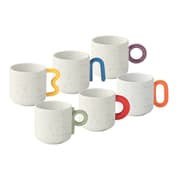 طقم 6 فناجين قهوة 100 مل بعلبة من Easy Life Creative - ألوان متعددة product image