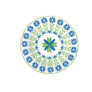 طبق جانبي 19 سم من Easy Life Flowers Garden - أزرق وأخضر product image