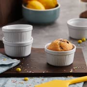 طقم 4 قوالب سيراميك صغيرة 4*9 سم من Ibili - أبيض product image