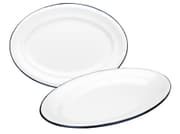 طبق بيضوي 25*17 سم من Ibili Blanca - أبيض وأزرق product image