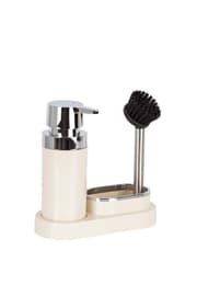 ستاند ضاغطة صابون سائل وفرشاة تنظيف من Primanova Polen - بيج product image