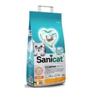 SANICAT CLUMPING WHITE DUO 10L رمل حبيبات خشنة قابل للتكتل يحافظ على النظافة product image