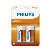 بطاريات فيليبس زنك C (عبوة مكونة من قطعتين) مع تكنولوجيا عالية الجودة product image