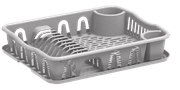 CP Dish Drainer Large w/tray Curver Grey product image