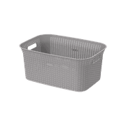 CP Rattan Laundry Basket 50L Grey product image