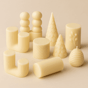 صندوق شموع فنية معطرة10 قطع، شمع طبيعي 100%، تصميمات فريدة، ديكور منزلي product image