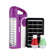 فانوس جيباس قابل لإعادة الشحن بلمبة LED وطاقم شمسية مع باور بانك product image