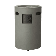 موقد عمود خارجي بيباستون 25 بوصة رمادي بقوة 30000 BTU للأناقة والدفء product image